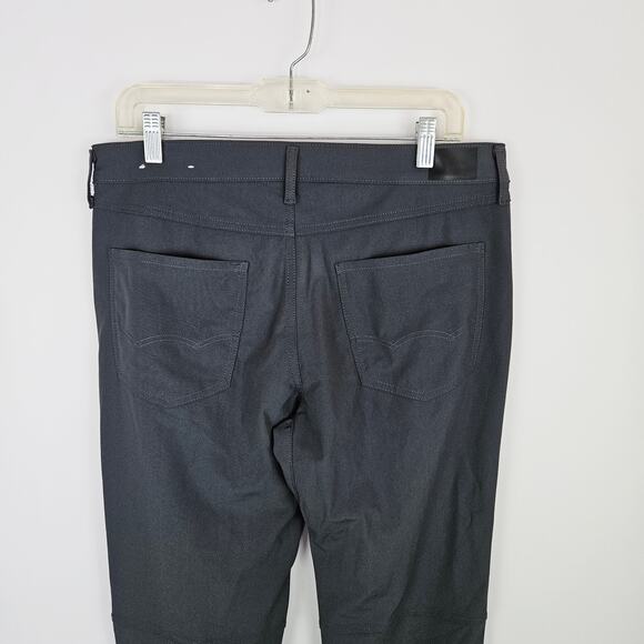 Mens American Eagle Gray Performance Pants Slim Fit Size 32x34 Golf Active Chino - Picture 4 of 12
